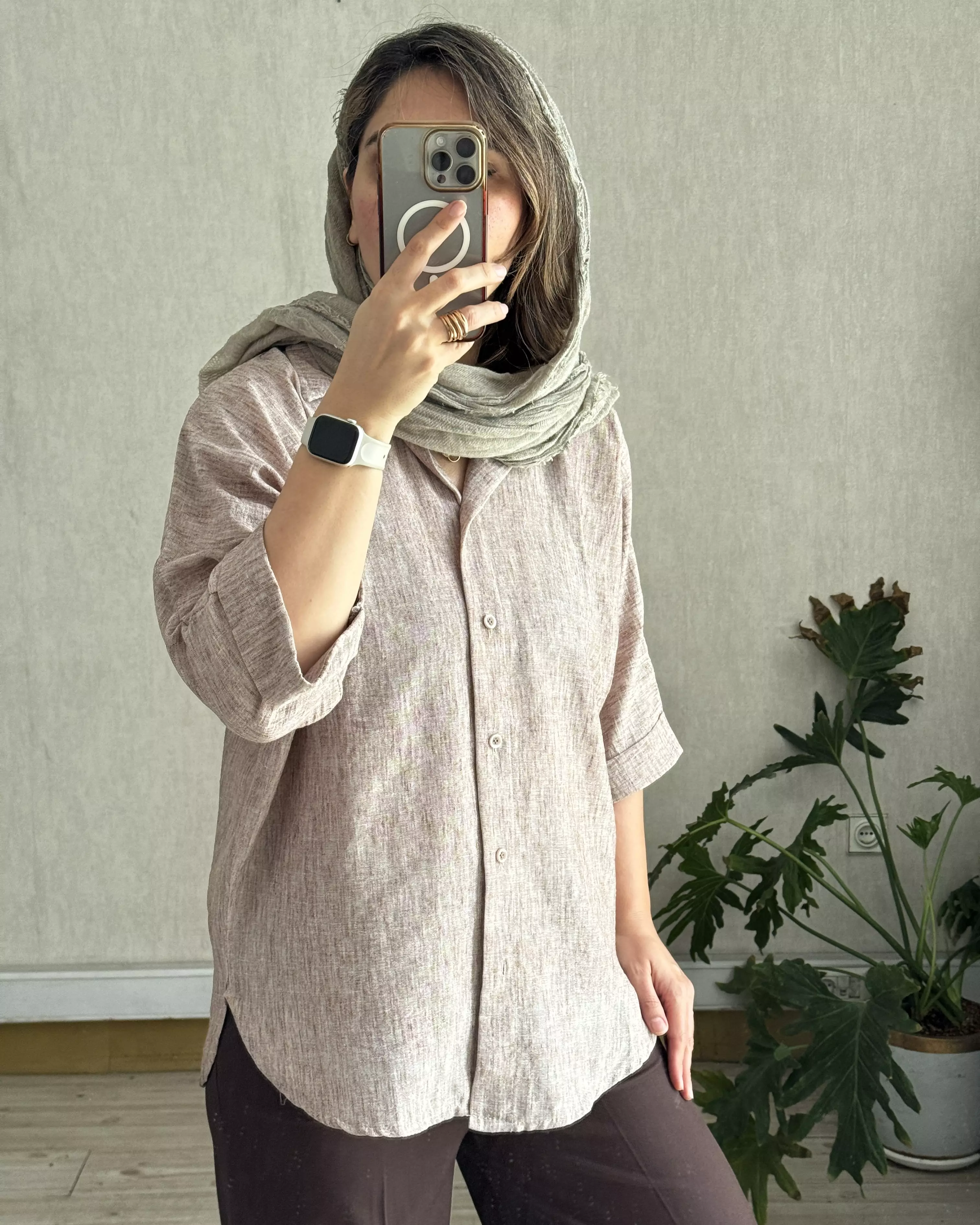 شومیز مانتویی لینن زارا